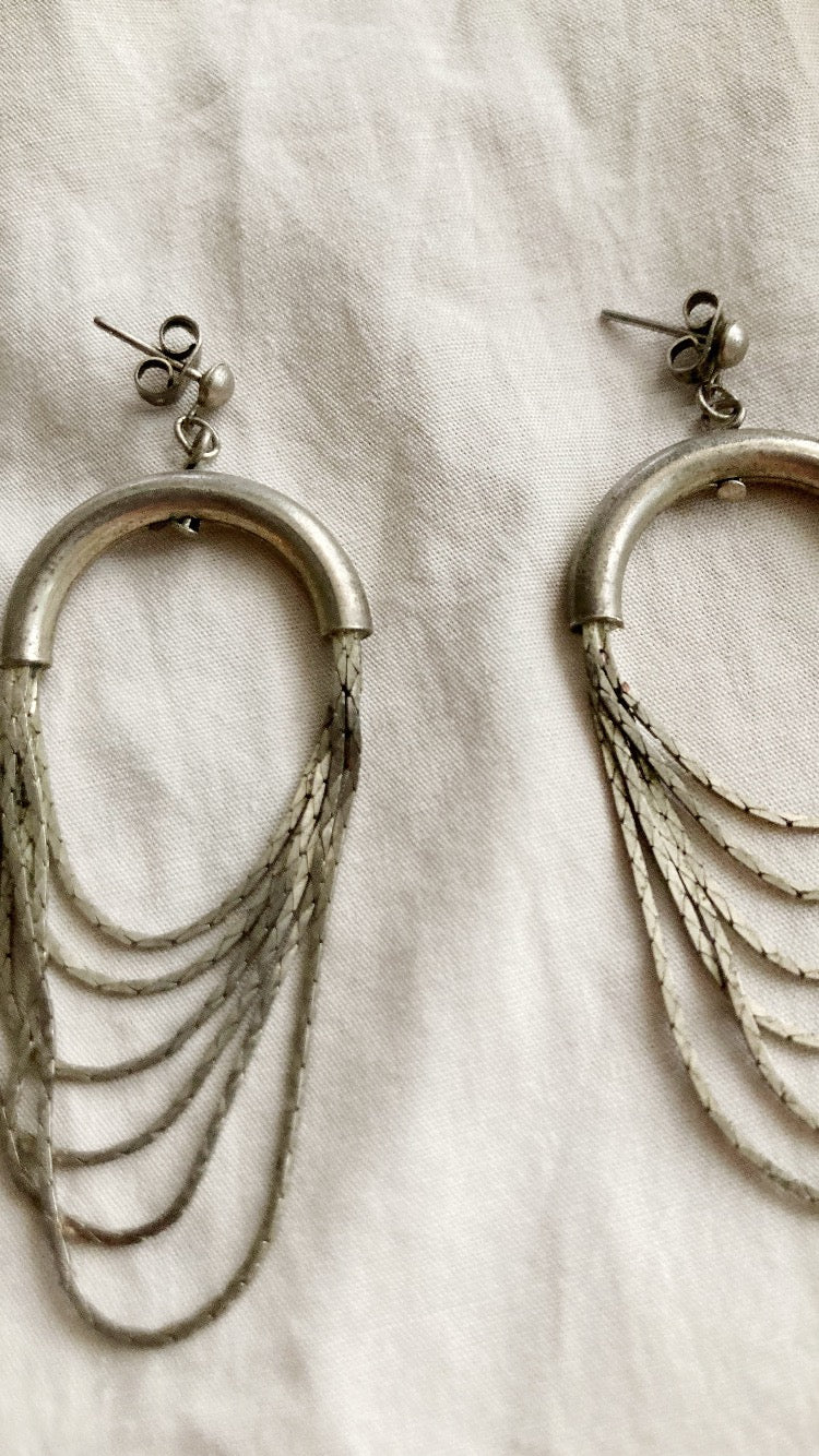 Silver earrings