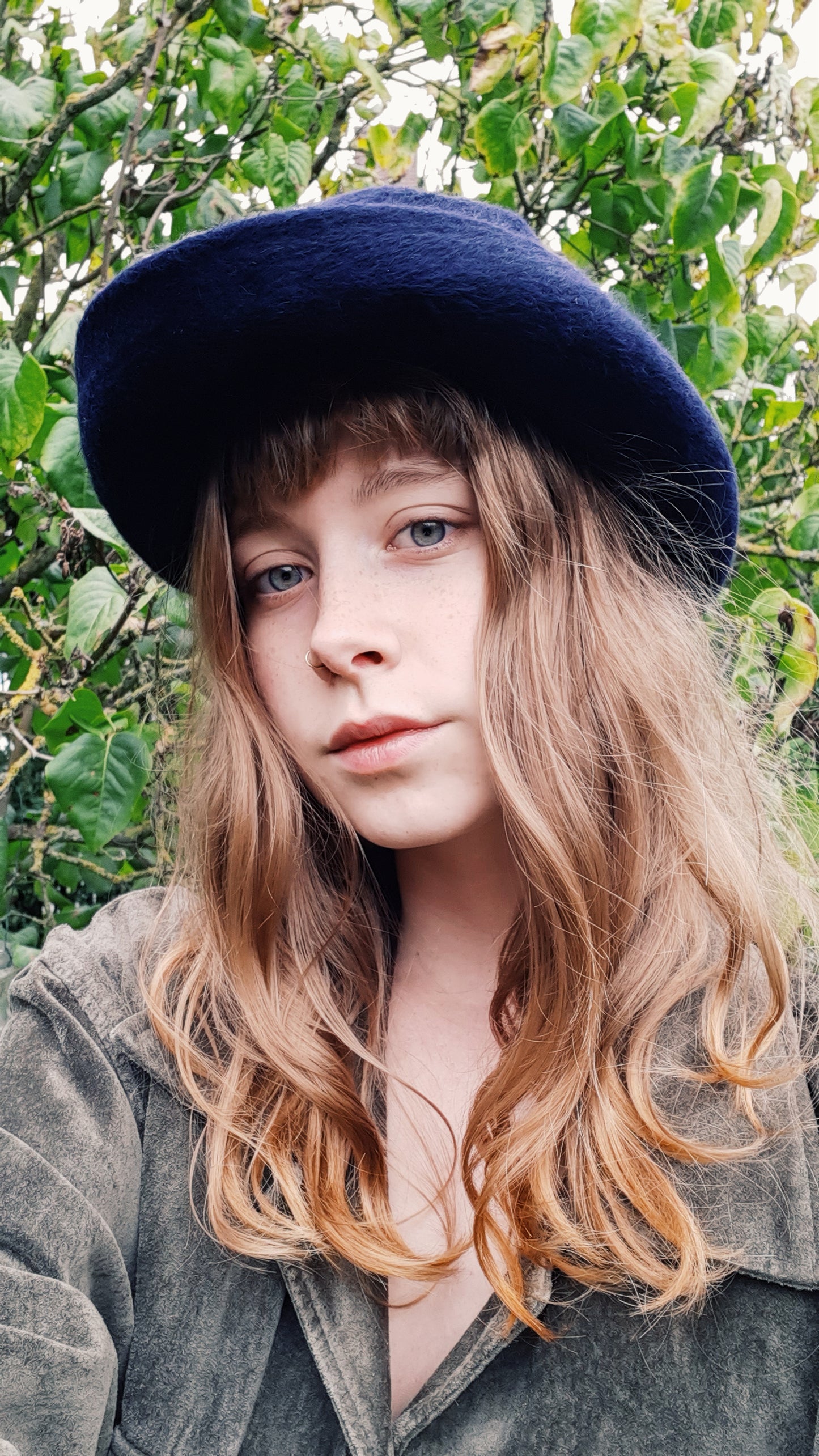 Blue vintage hat