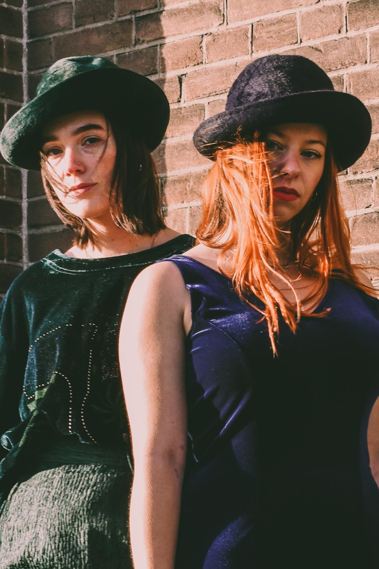Blue vintage hat
