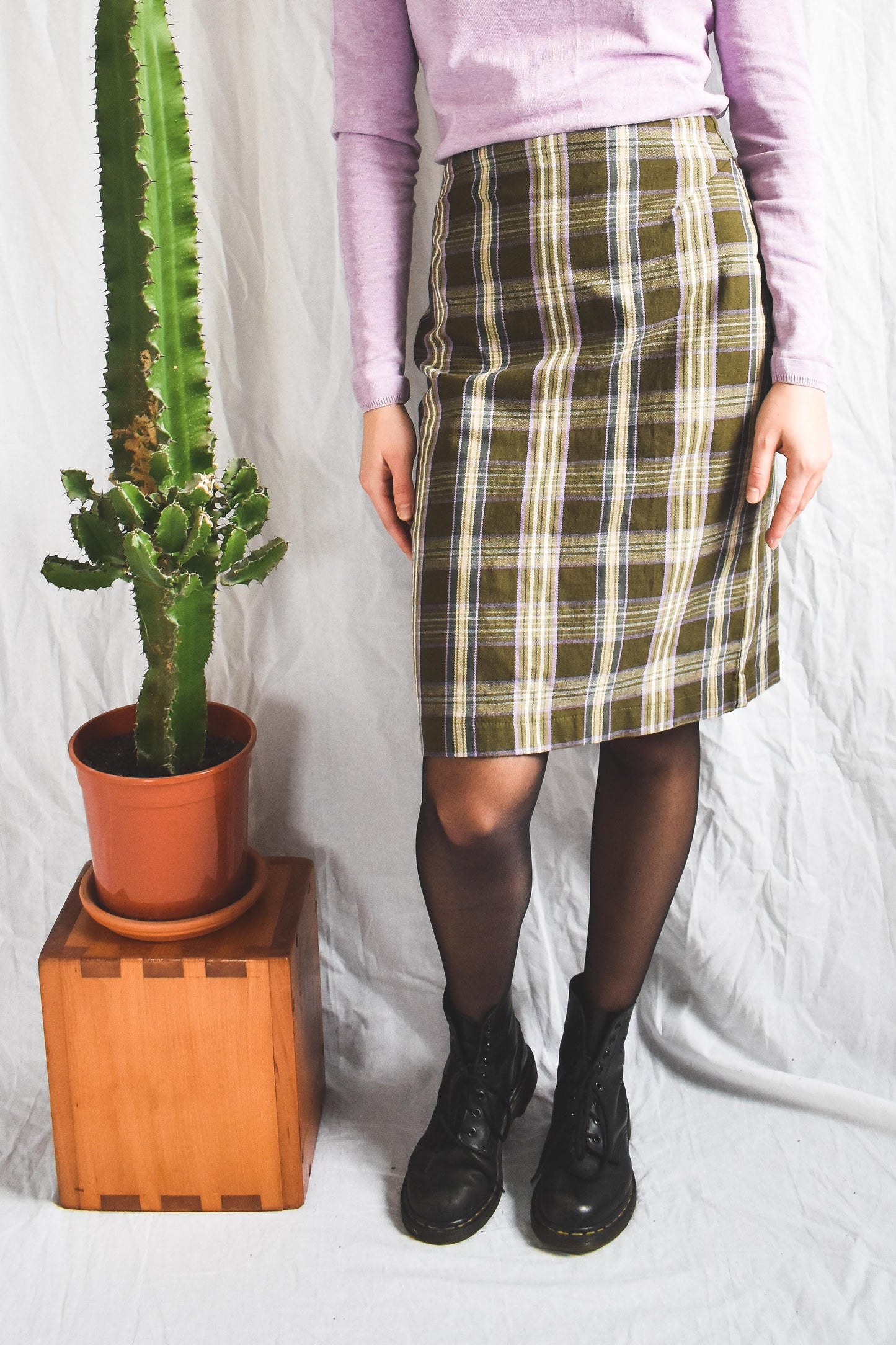 Checkered skirt