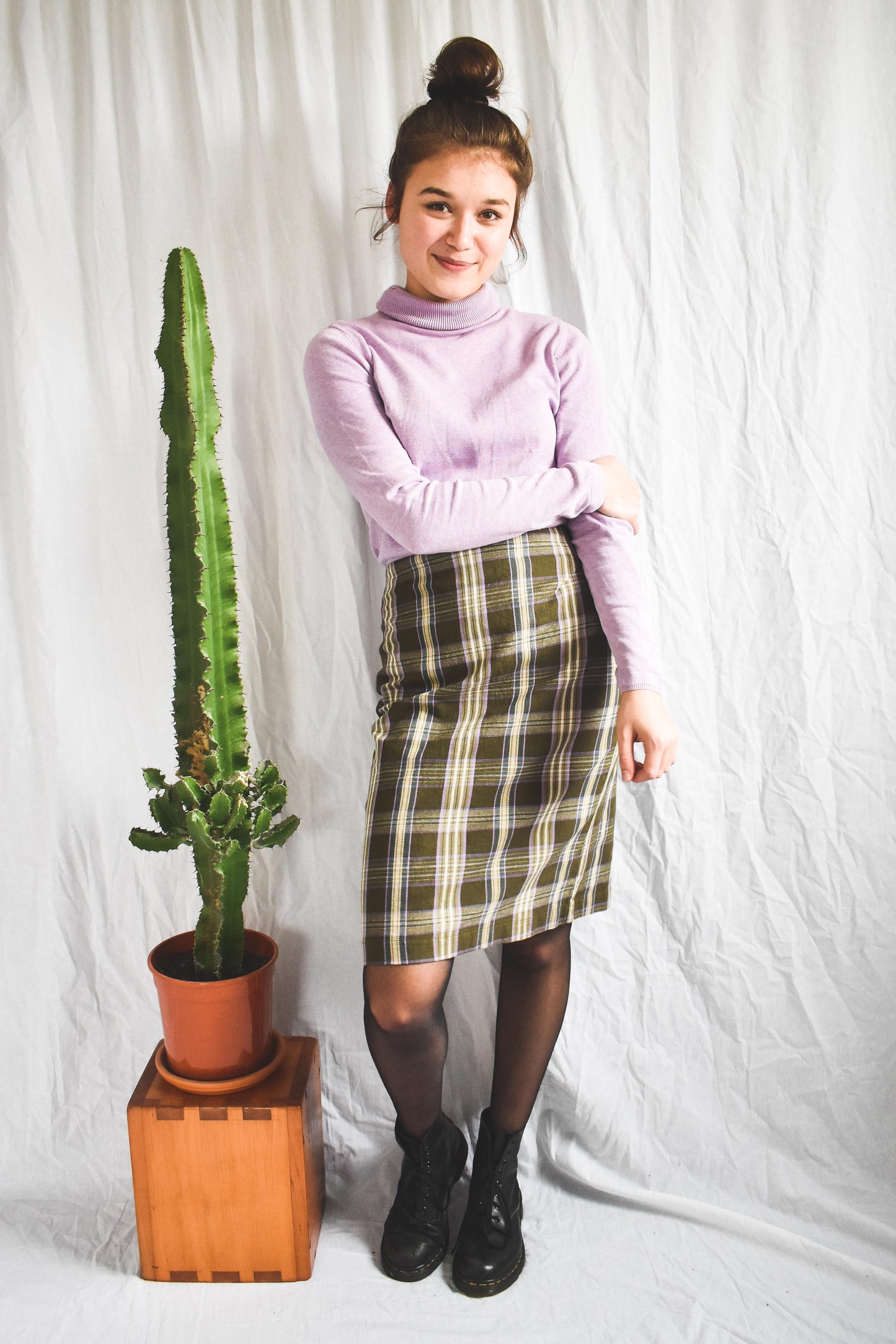 Checkered skirt