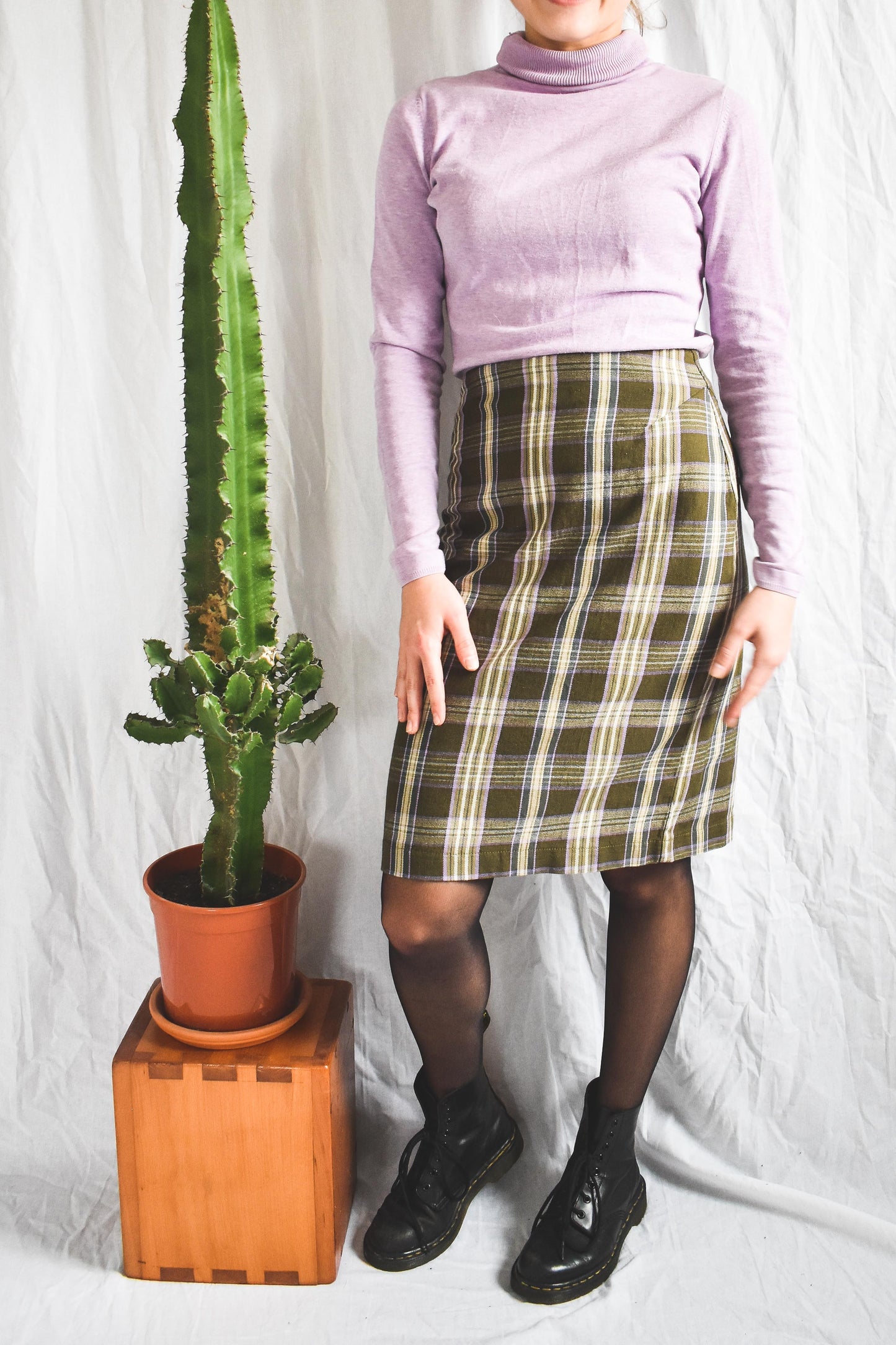 Checkered skirt