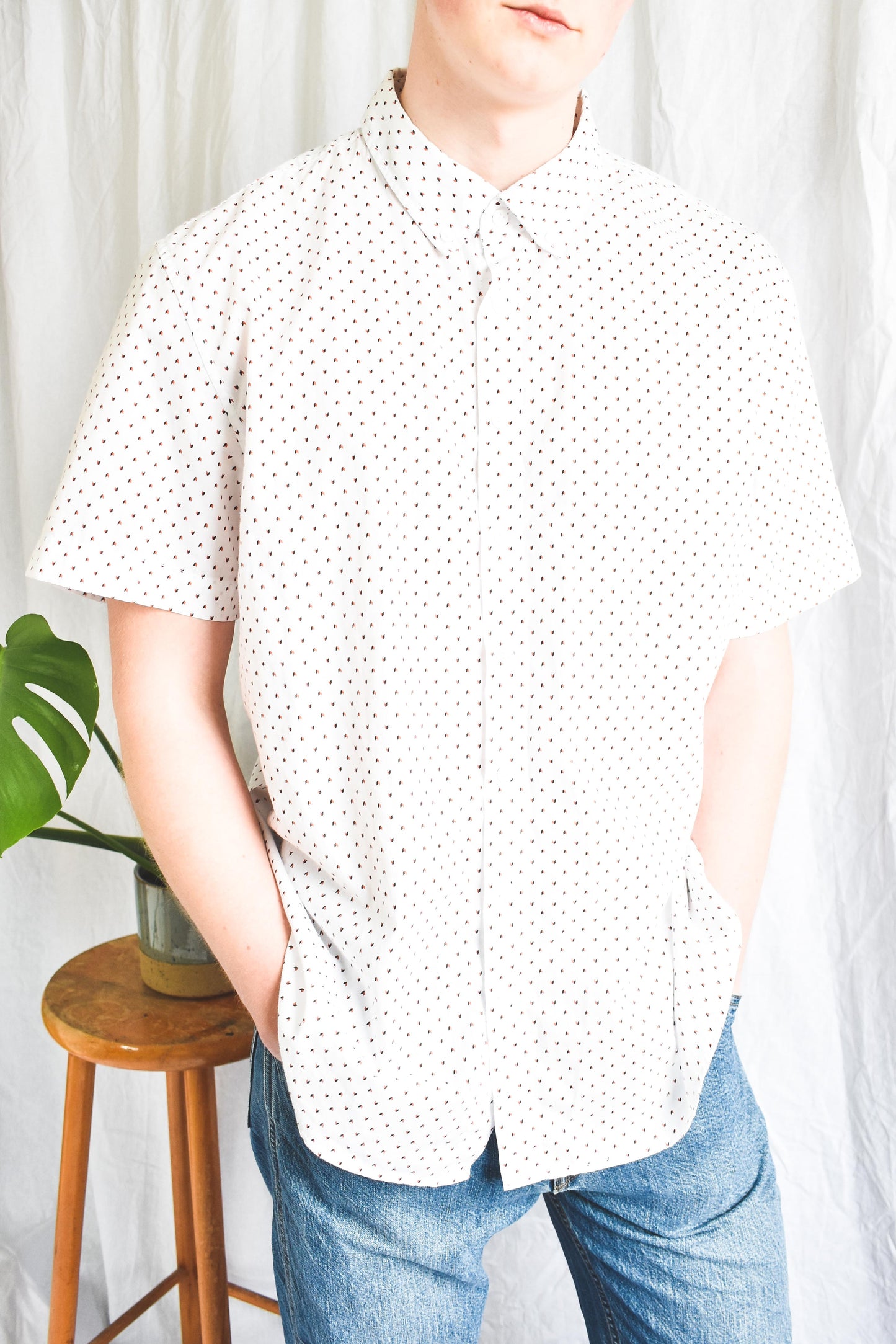 NEW IN! White patterned blouse