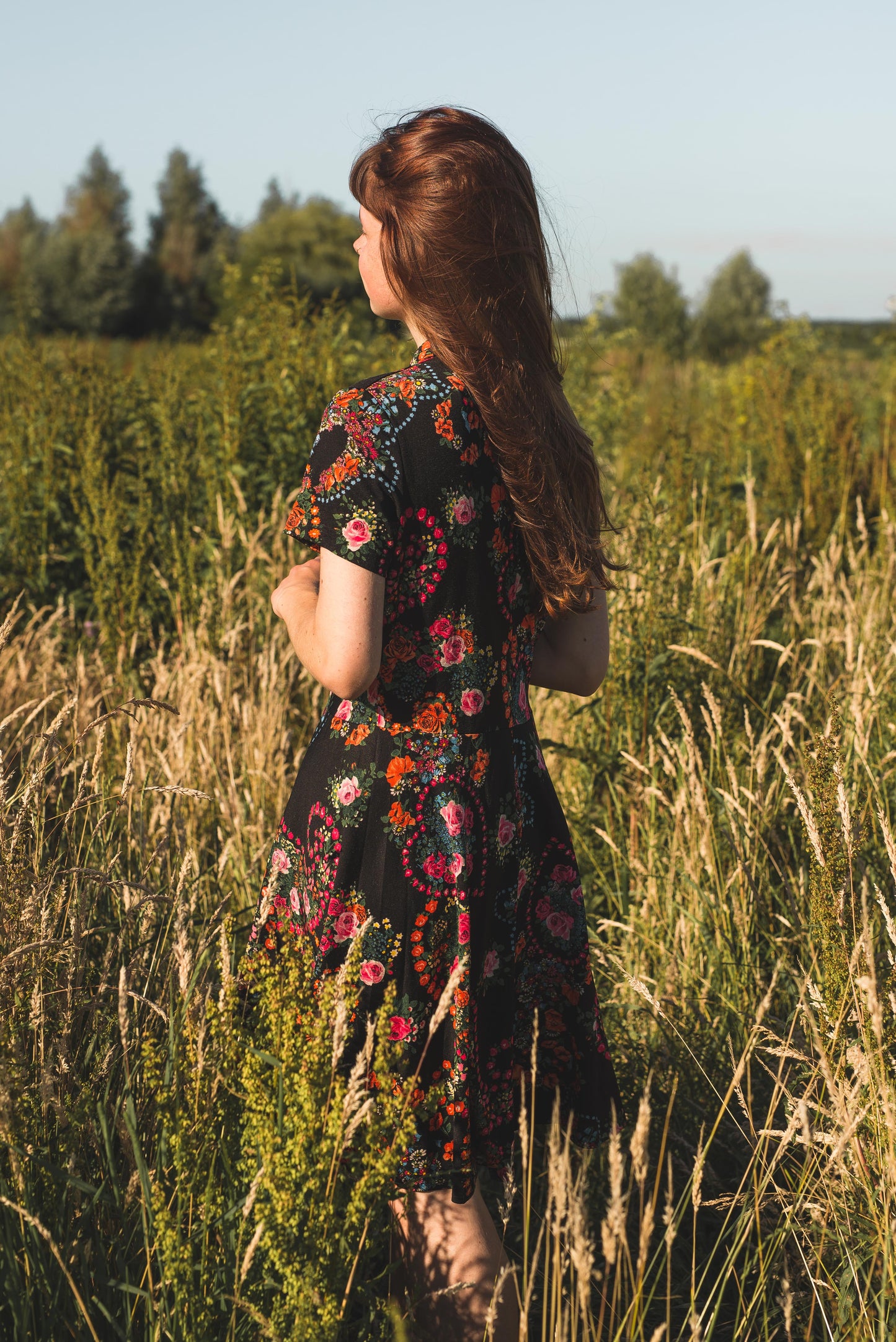 NEW IN! Black flower dress