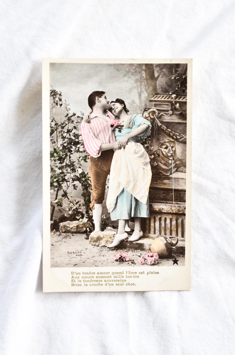 Vintage postcard set
