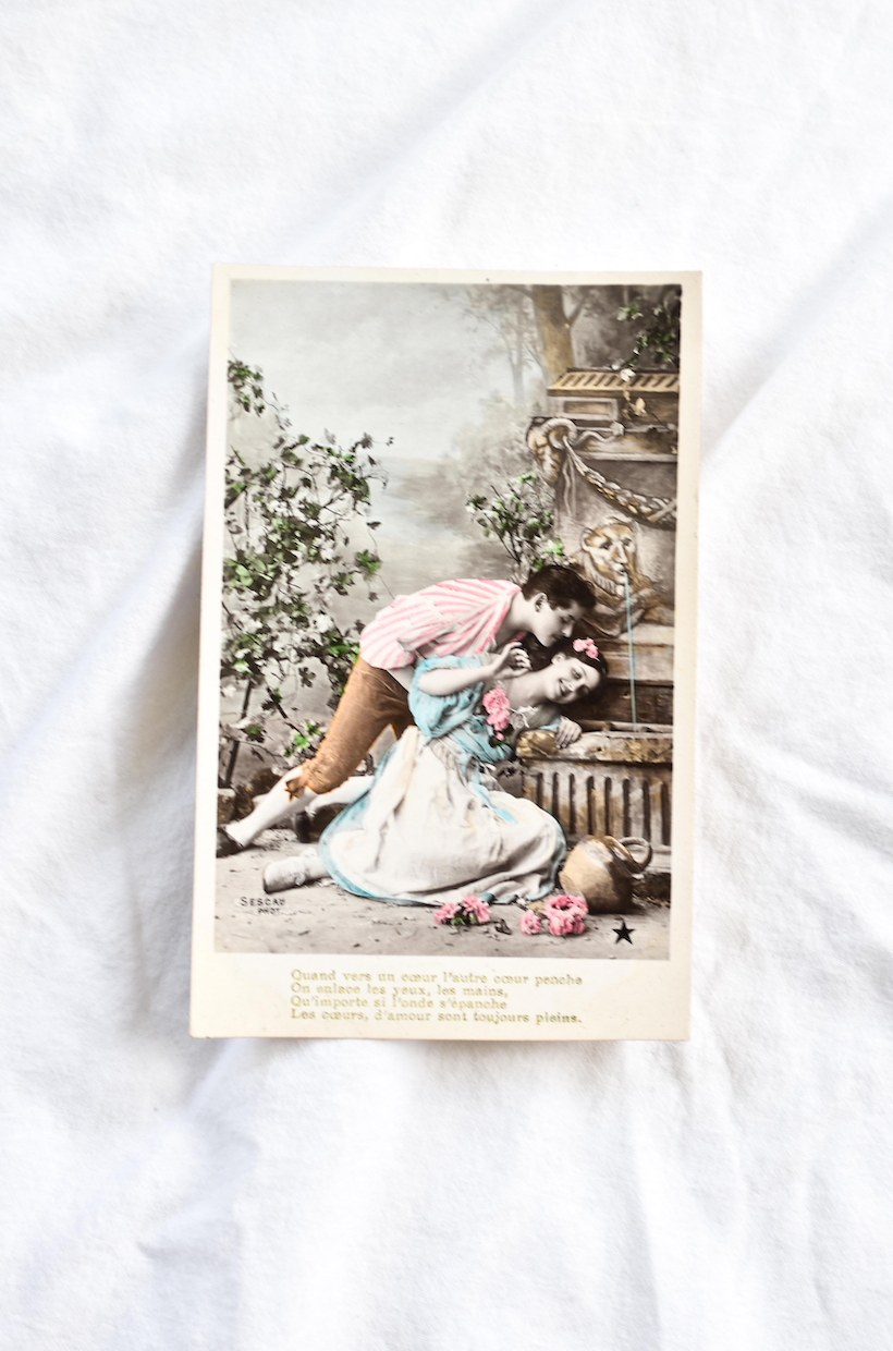 Vintage postcard set