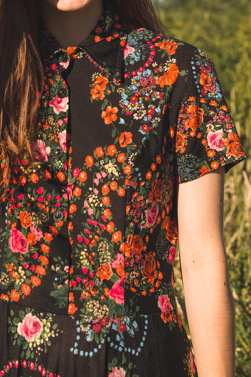 NEW IN! Black flower dress