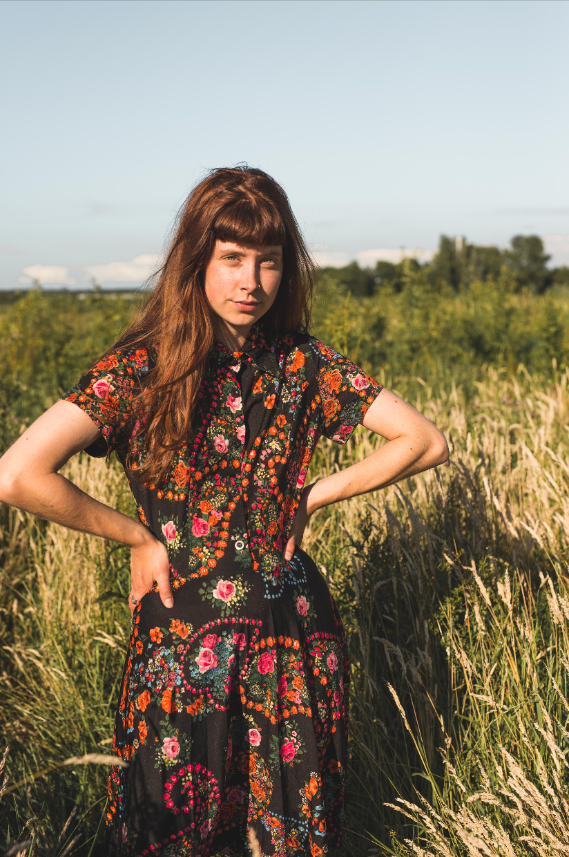 NEW IN! Black flower dress