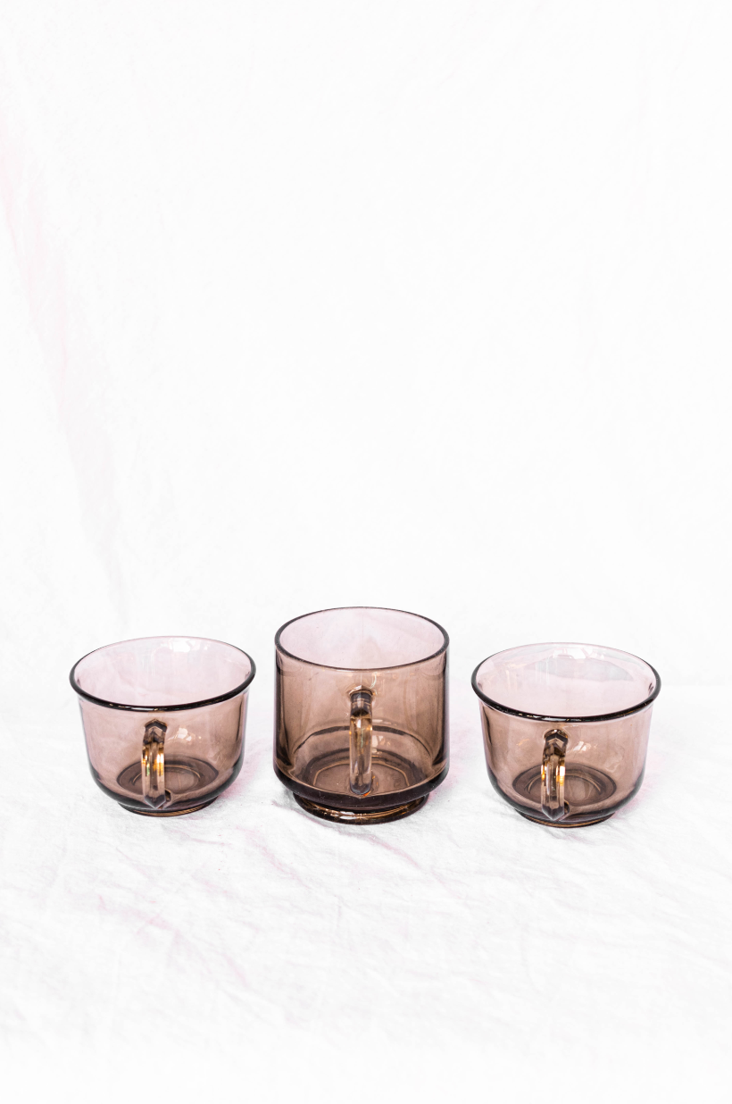 NEW IN! Grey-brown glas set