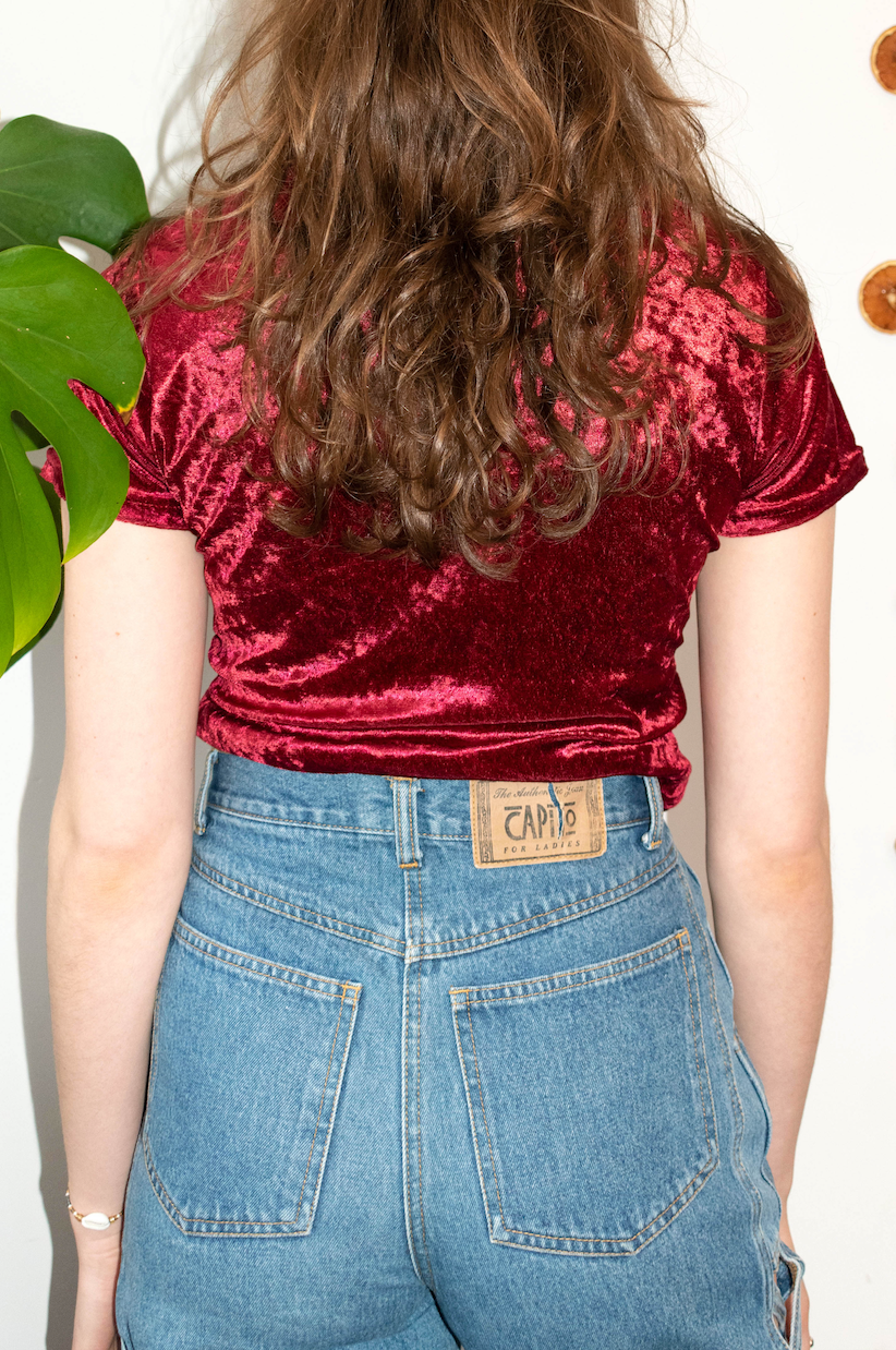 NEW IN! Velvet shirt