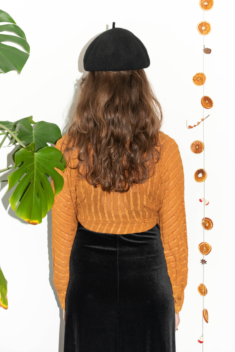 NEW IN! Orange glitter top