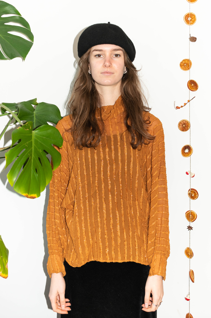NEW IN! Orange glitter top