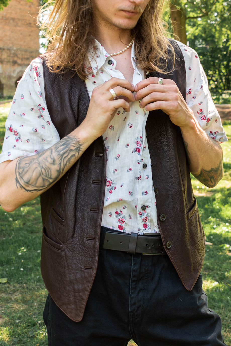 NEW IN! Leather waistcoat