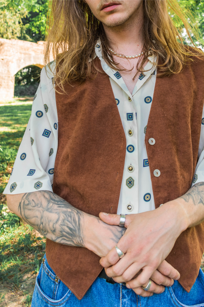 NEW IN! 'suede' waistcoat