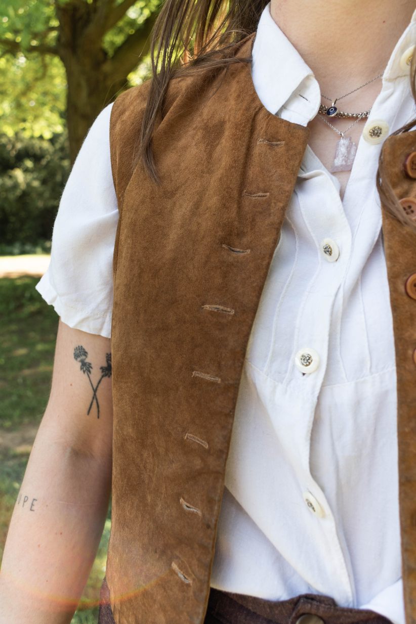 NEW IN! Suede waistcoat