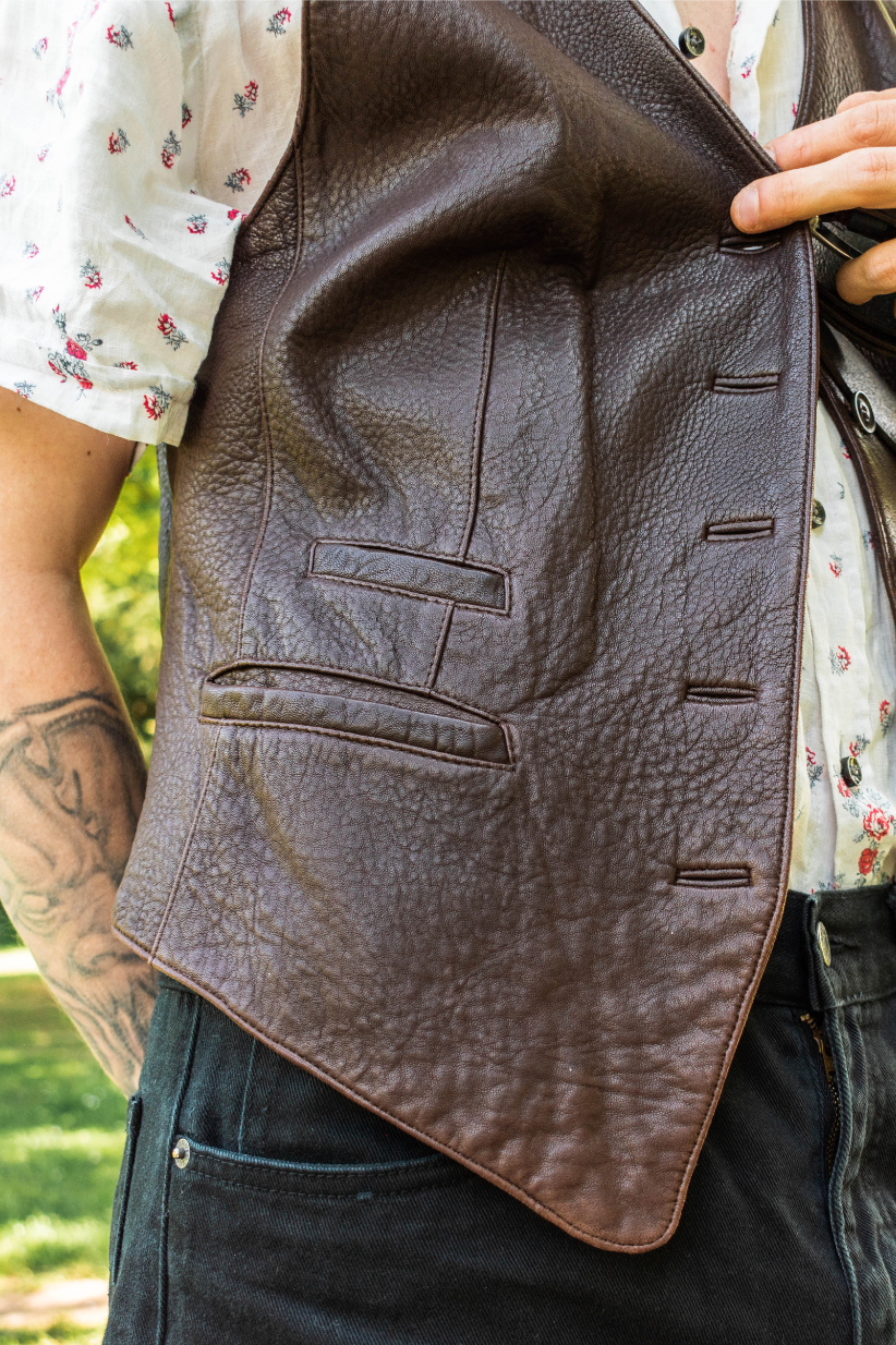 NEW IN! Leather waistcoat