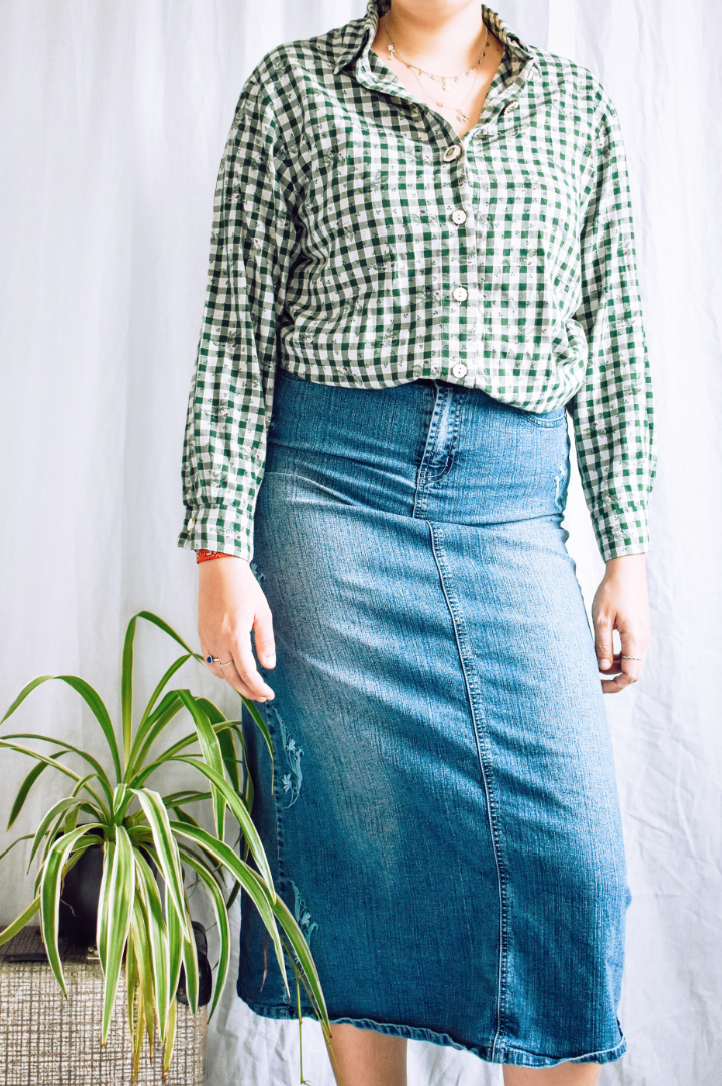 Denim skirt