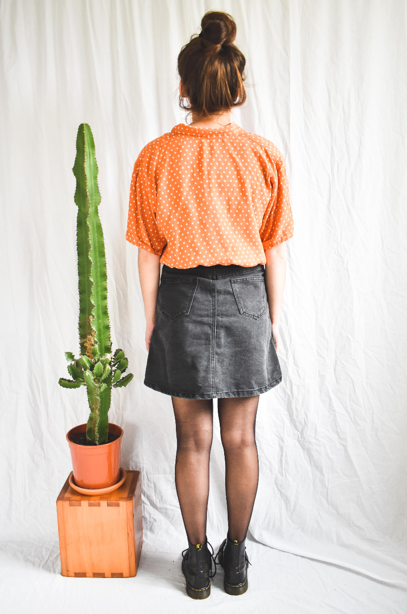 Grey washed skirt