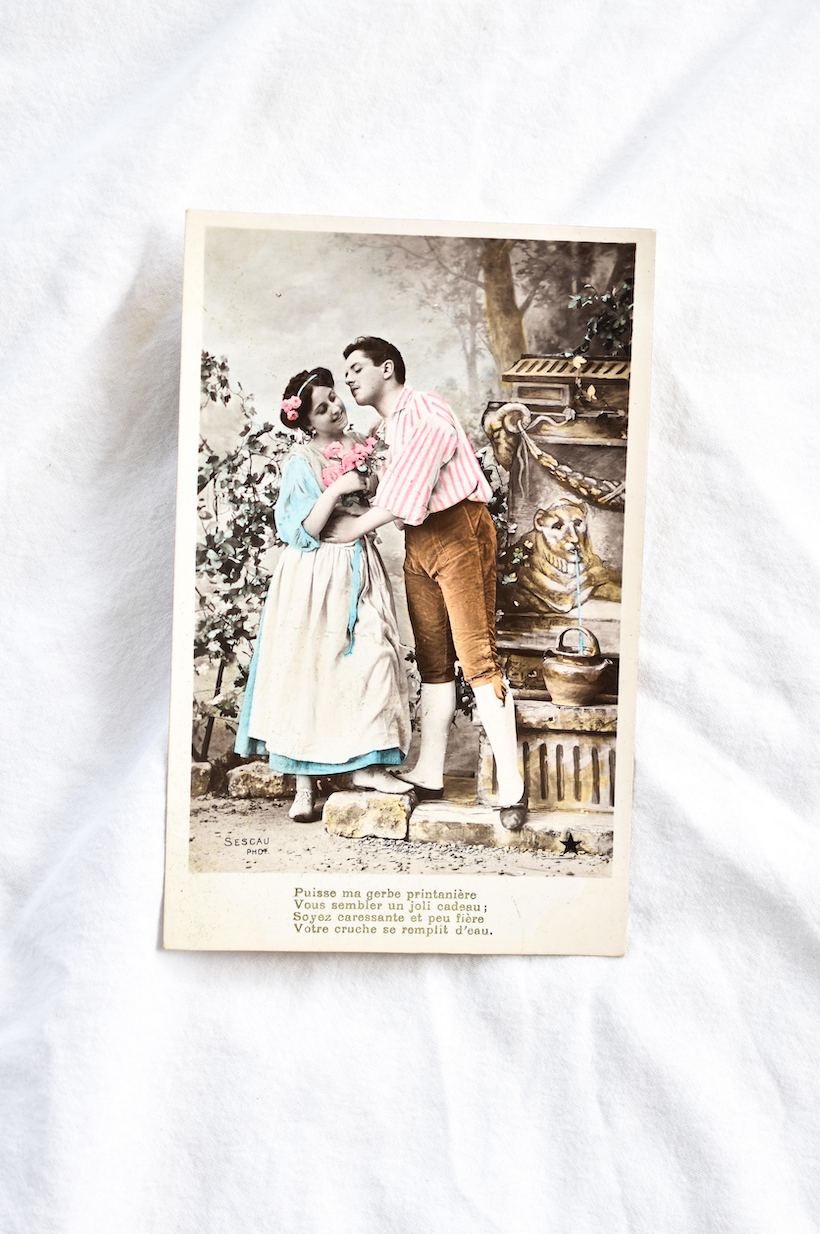 Vintage postcard set
