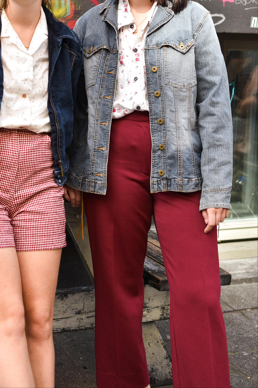 Denim Jacket with suede laces